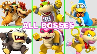 New Super Mario Bros Wii All Bosses Fight No Damage