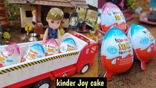 kinder Joy cake / miniature kinder Joy Oreo cake / miniature cooking malayalam / vistha channel