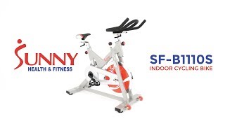 Sunny Health & Fitness SF-B1110S Indoor Cycling Bike Silver