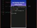 Display Random Number using Python #python #programming