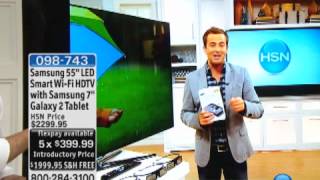 Samsung 60" LED Ultra-Slim Smart Wi-Fi 3D 1080p HDTV wit...