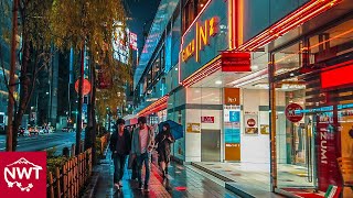 Rainy Night Walks In Tokyo Yurakucho 4K Binaural ASMR