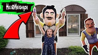 Hello Neighbor In Real Life Took Our Slime Supplies! Slime Supply Scavenger Hunt