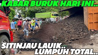 KABAR BURUK HARI INI !!! SITINJAU LAUIK LUMPUH TOTAL, Macet Parah Truk Batubara Terbalik Di Tikungan