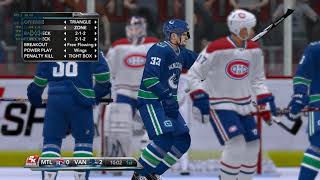 NHL 2k10 - Canadiens Vs Canucks - Franchise Mode - RPCS3 - Broadcast Cam - 4K - Ep 2