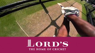 GoPro batting - Brian Lara in the nets with Muralitharan at Lord's | Access All Areas