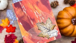 Tips for using scraps with the Spellbinders BetterPress - Card tutorial using the Autumn Leaves set