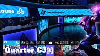 C9 vs CLG - Game 3 | Quarter Final LCS 2022 Lock In Playoffs | Cloud 9 vs CLG G3 full game