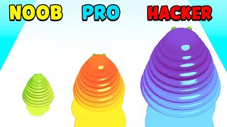 NOOB vs PRO vs HACKER - Slimy Runner 3D