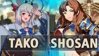 GBVSR:🔥Tako (Vikala) Vs Shosan (Zeta)🔥| High Level Gameplay.