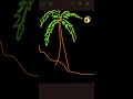 drawing beach on digital touch in iphone monkey drawing animation art trending youtubeshorts