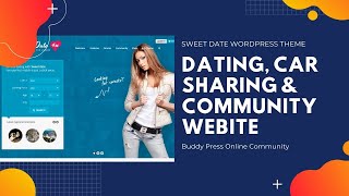 Dating or Community Website | SweetDate WordPress Theme | Online Community Theme