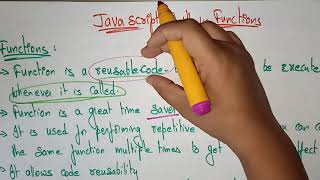 Javascript Functions | Builtin & User defined | WT | Web Technology | Lec-33 | Bhanu Priya