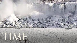 Extreme Temperatures Have Frozen Parts Of Niagara Falls | TIME