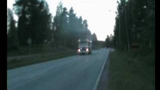 Kangasniemi K12 responding to vehicle fire