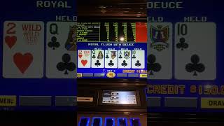 I Threw Away a $125 Win to Go For the Natural Royal Flush! ♣️ #videopoker #slots #slotmachine