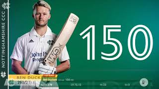 Ben Duckett's First Innings Century Versus Durham