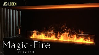 【３万再生突破】オランダ製バイオエタノール暖炉の演出効果　Magic Fire Safretti/マジックファイヤー　【LEBEN株式会社　公式】水と光で炎の演出