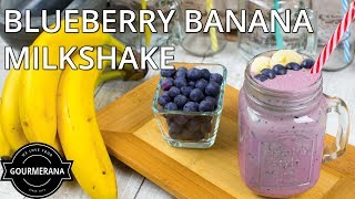 How To Make Blueberry Banana Milkshake - Stop Motion Animation Recipe