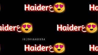 13 Rajab Whatsapp Status | Haider Haider | 13 Rajab Manqabat | 13 Rajab | Shia Aqeeda Status