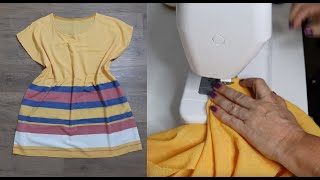 Diy - como fazer uma saída de praia ou vestido kafta sem molde - aula 214