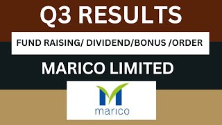 marico Q3 Results 2025 | marico Results Today | marico Share Latest News | marico Share | Marico