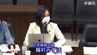 参議院 2022年12月06日 法務委員会 #17 梅村みずほ（日本維新の会）