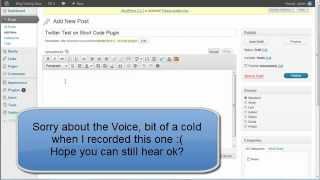Twitter Short Code on Wordpress