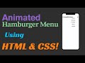 How to Create an Animated Hamburger Menu Using HTML & CSS Only