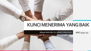 KUNCI MENERIMA YANG BAIK