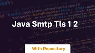 java smtp tls 1 2