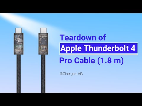 The Most Expensive Cable | Teardown of Apple Thunderbolt 4 Pro Cable (1.8 m)