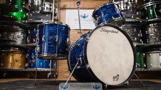 Vintage 1965 Slingerland Stage Band Outfit - Blue Agate Pearl