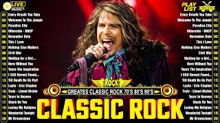 Aerosmith, Pink Floyd, Nirvana, Eagles, Def Leppard, Led Zeppelin🤘Best Classic Rock Of 70s 80s 90s