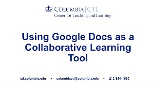 Using Google Docs as a Collaborative Learning Tool
