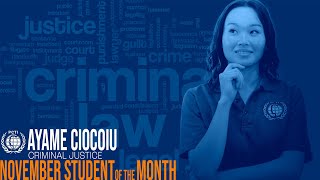 PCTVS Presents| PCTI November Student of the Month | Ayame Ciocoiu