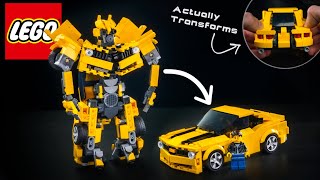 LEGO Transformers Bumblebee | ACTUALLY TRANSFORMS