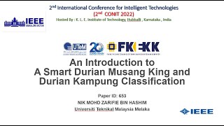 An Introduction to A Smart Durian Musang King and Durian Kampung Classification