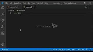 Write a javascript function that reverse a number || JS COURSES