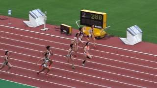 2016年 愛知県陸上選手権 女子100m準決勝3組