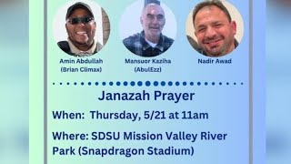 Islamic Center of San Diego hosts funeral prayer service for shooting victims