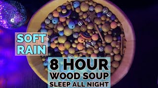 Instant Sleep with Rain & Wood Soup Sounds | No Talking or Echo
