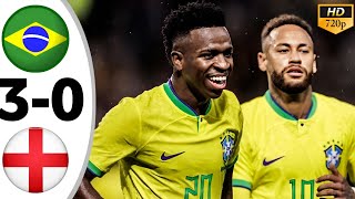 Brasil vs England 3-0 - All Goals & Highlights 2024