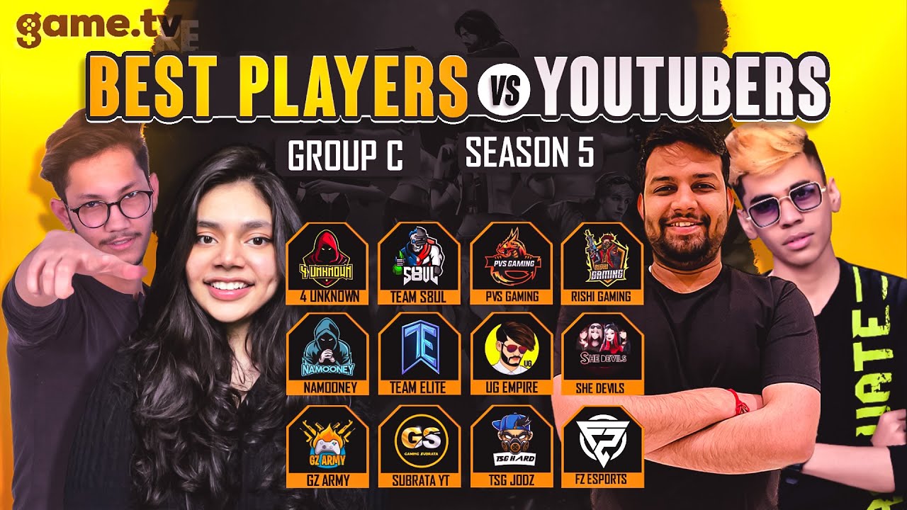 Youtubers Vs Best Players Powered By Game.tv - Garena Free Fire # ...