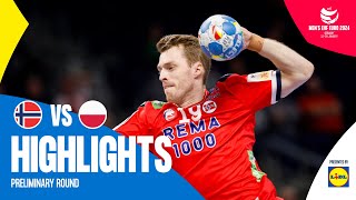 Bergerud leads Norway to victory | Norway vs Poland | Highlights | Men's EHF EURO 2024