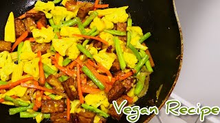 TEMPE | TEMPEH GORENG KUNYIT [Stir Fry Tempeh with Turmeric] 天贝炒黄姜 - Malaysian style [Chef Dave]