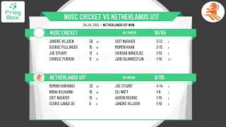 KNCB - Hilton Series - Round 6 - NUSC Cricket v Netherlands U17