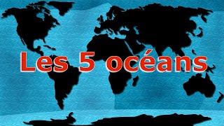Géographie les 5 océans de la planète terre.