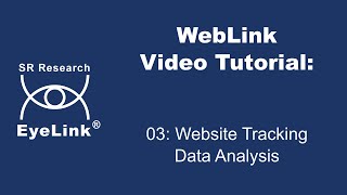 WebLink Video Tutorial: 03 - Website Tracking Data Analysis