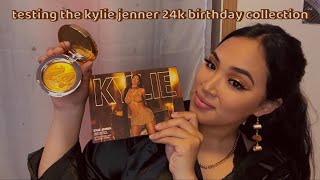 Testing Kylie Jenners 24K Birthday Collection💄